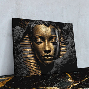 Egyptian Pharaoh Queen - Wall Art in Black Frame