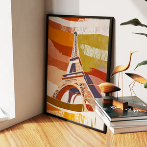 Eiffel Tower Sepia — Eiffel Tower Sepia New Living Room Wall Apartment Zoom 200