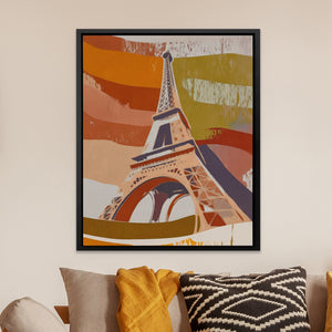 Eiffel Tower Sepia — Eiffel Tower Sepia Orange Room Zoom 240