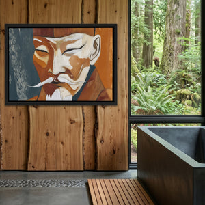 Elder Sage Portrait — Elder Sage Portrait Outdoor Bathroom Log Land 227
