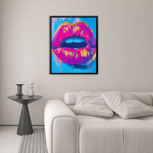 Electric Lips Drip - Luxury Wall Art