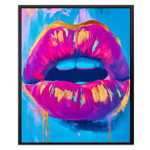 Electric Lips Drip - Luxury Wall Art