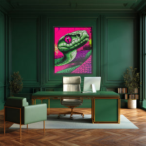 Electric Serpents Gaze - Luxury Wall Art