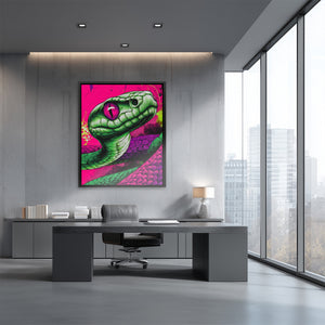 Electric Serpents Gaze - Luxury Wall Art