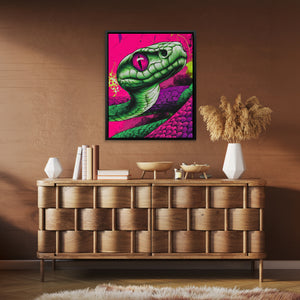 Electric Serpents Gaze - Luxury Wall Art