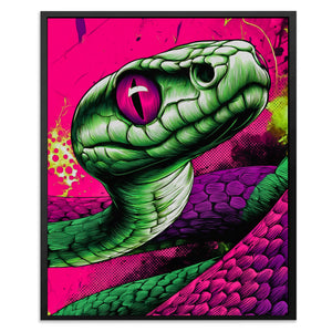 Electric Serpents Gaze - Luxury Wall Art