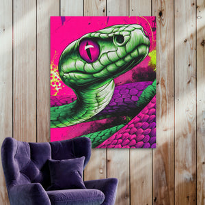 Electric Serpents Gaze - Luxury Wall Art