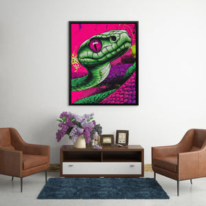 Electric Serpents Gaze - Luxury Wall Art