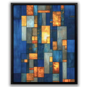 Elegant Illusion - Blue Cobalt Canvas Print