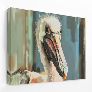 Elegant Pelican - Animals Canvas Wall Art