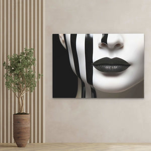 Elegant Vision - Minimalist Wall Art in Black Frame