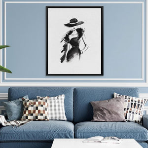 Elegant Woman - Large Canvas Print