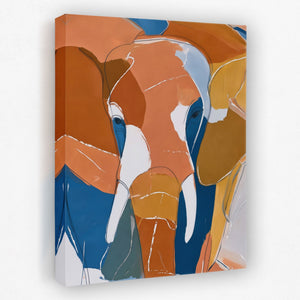 Elephant Earth Geometric - Luxury Wall Art