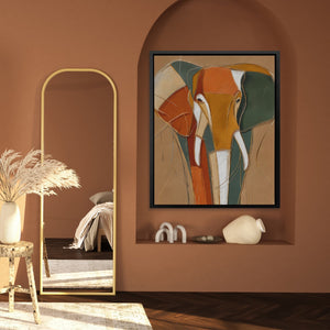 Elephant Gold Navy - Luxury Wall Art