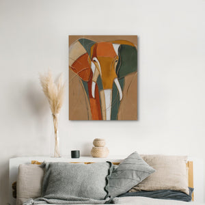 Elephant Gold Navy - Luxury Wall Art