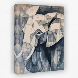 Elephant Mosaic - Elephant Canvas Wall Art