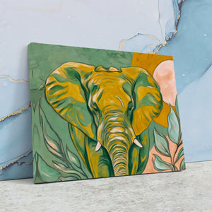 Elephant Pale Gold — Elephant Pale Gold Against Wall4x5 4