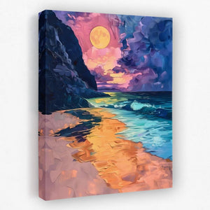 Eloquent Sunset - Beach Canvas Wall Art