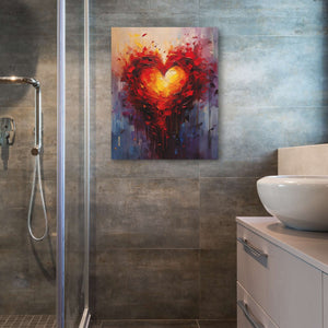 Ember of Love - Red Canvas Print