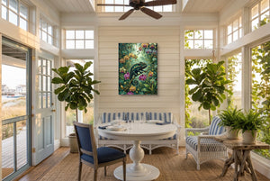 Emerald Chameleon Jungle โ emerald chameleon jungle sunroom with furniture 1port flush print