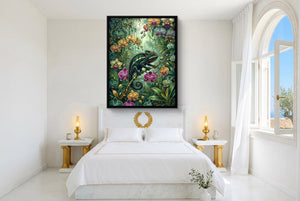 Emerald Chameleon Jungle โ emerald chameleon jungle bedroom with window 1port framed black
