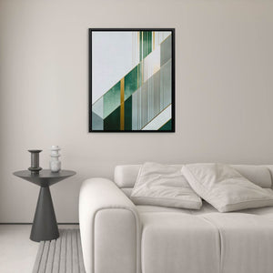 Emerald Collision - Luxury Wall Art