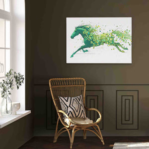 Emerald Elegance - Abstract Green Canvas Wall Art