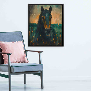 Emerald Explorer - Abstract Earth Tones Canvas Wall Art