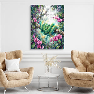 Emerald Snake Coiled โ emerald snake coiled sq brown chairs 1port flush print