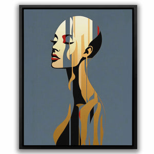 Empowered Soul - Minimalist Gold Canvas Wall Art