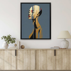 Empowered Soul - Figure Wall Art in Black Frame