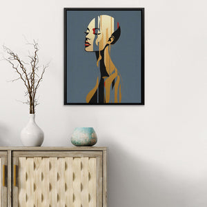 Empowered Soul - Gold Figure Canvas Print