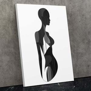 Empowered Vision - Female Wall Art in Black Frame