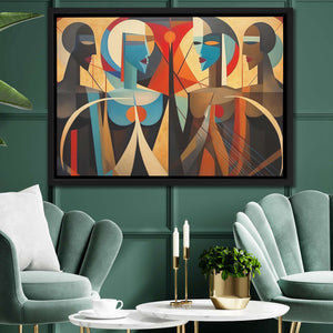 Empowering Discussions - Large Abstract Canvas Print