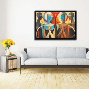 Empowering Discussions - Greek Canvas Print