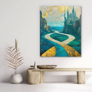 Enchanted Castle Pathway - Luxury Wall Art