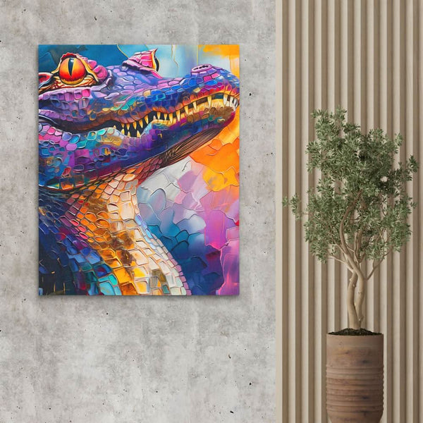 Enchanted Crocodile in a room