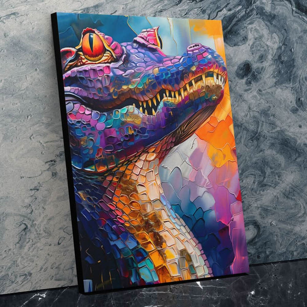 Enchanted Crocodile in a room