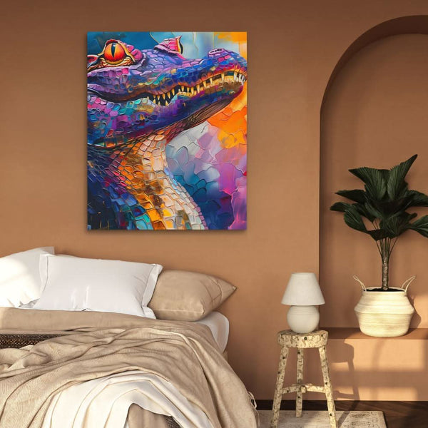 Enchanted Crocodile in a room