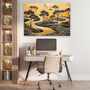 Endless Gold - Large Canvas Print
