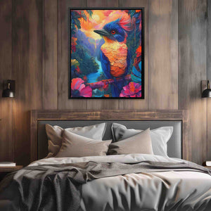 Entrance to Paradise - Surrealism Pink Canvas Wall Art