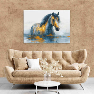 Equine Odyssey - Large Abstract Canvas Print