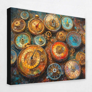 Eternal Ticking - Clock Canvas Wall Art