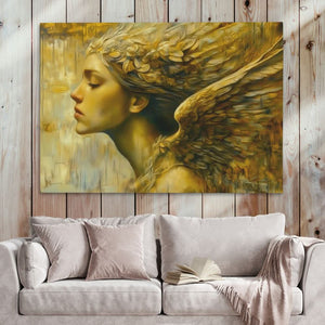 Ethereal Angel - Earth Tones Spiritual Canvas Print