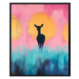 Ethereal Doe - Blue Entryway Canvas Print