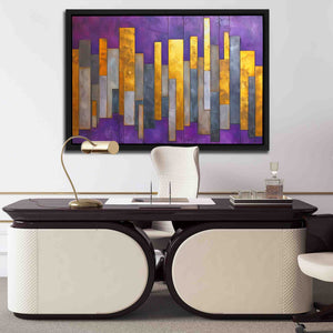 Ethereal Elements - Pattern Wall Art in Black Frame