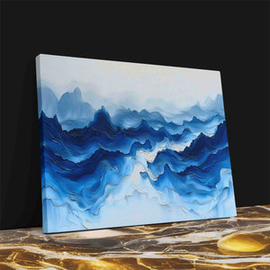 Ethereal Landscape - Blue Wall Art for Lounge