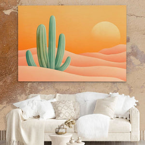 Evening Cactus - Luxury Wall Art