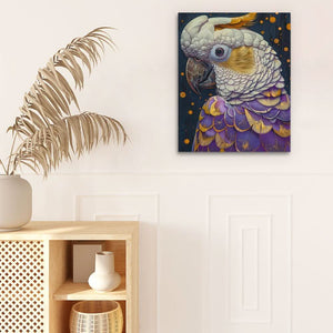 Exotic Elegance - Abstract Wall Art in Black Frame