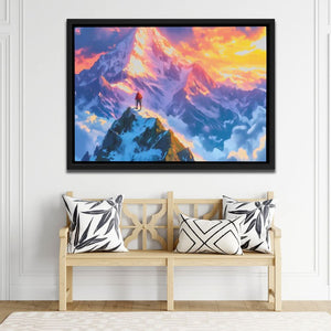 Extreme Mountaineering - Large Canvas Print